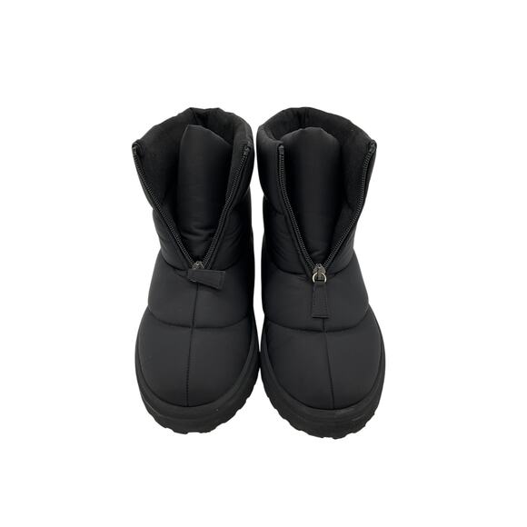 Gia Borghini Black Rubber Short Puffy Boots Size 7 - Picture 4 of 6